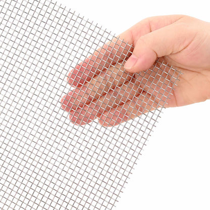 Mesh Screen 20 x 500 cm 6 Mesh Stainless Steel 201 Silver