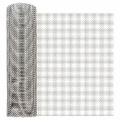 Mesh Screen 40 x 200 cm 6 Mesh Stainless Steel 201 Silver