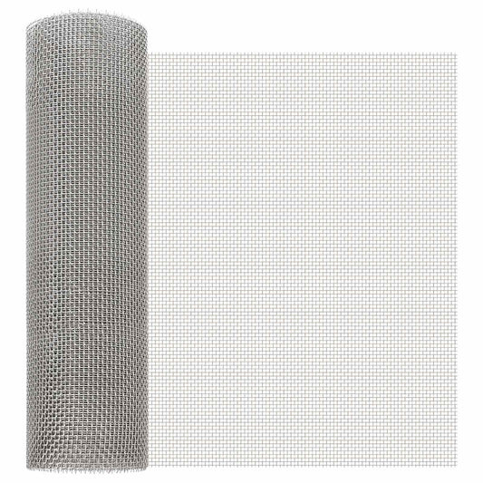 Mesh Screen 40 x 200 cm 6 Mesh Stainless Steel 201 Silver