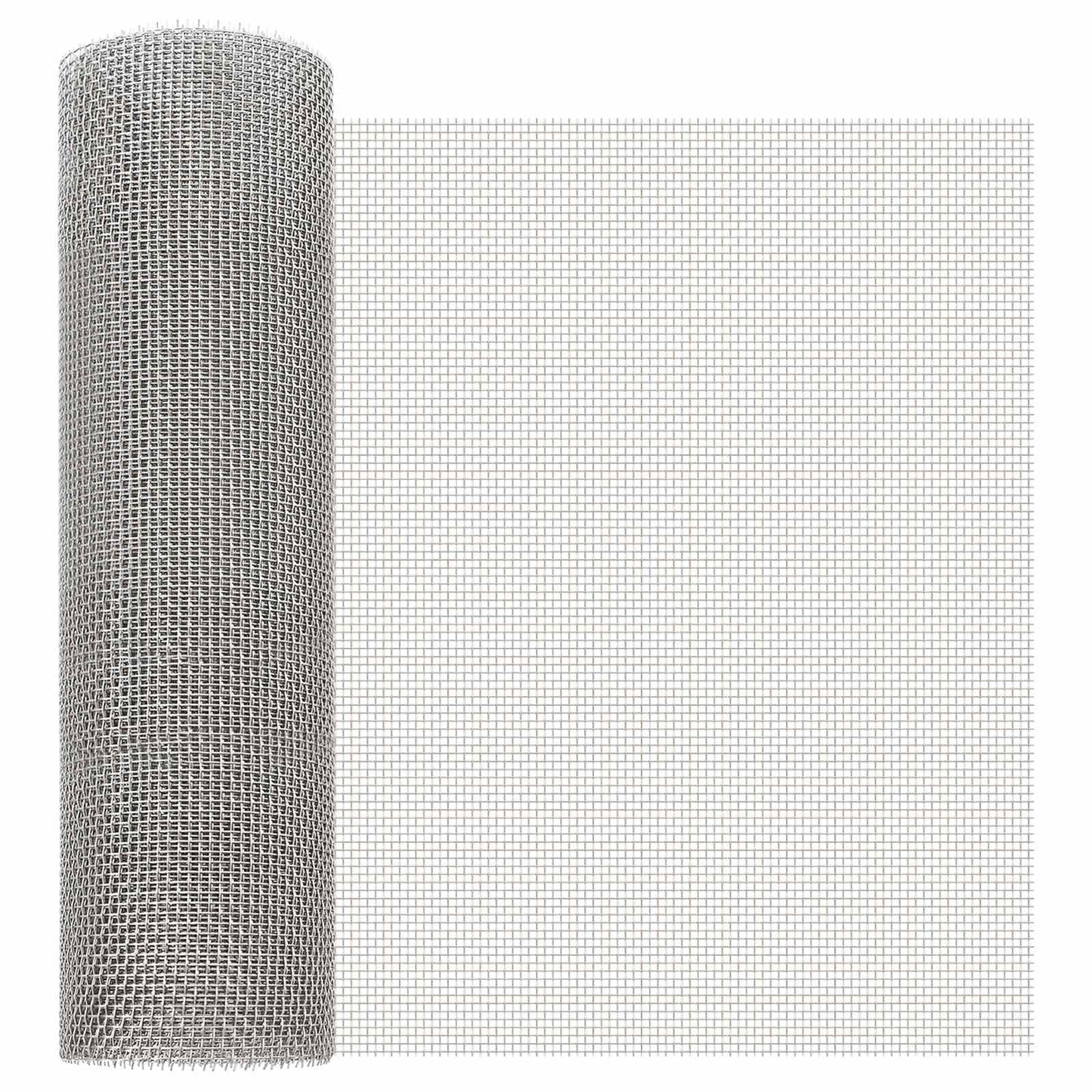 Mesh Screen 40 x 1000 cm 6 Mesh Stainless Steel 201 Silver