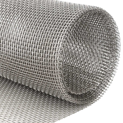 Mesh Screen 60 x 1000 cm 6 Mesh Stainless Steel 201 Silver