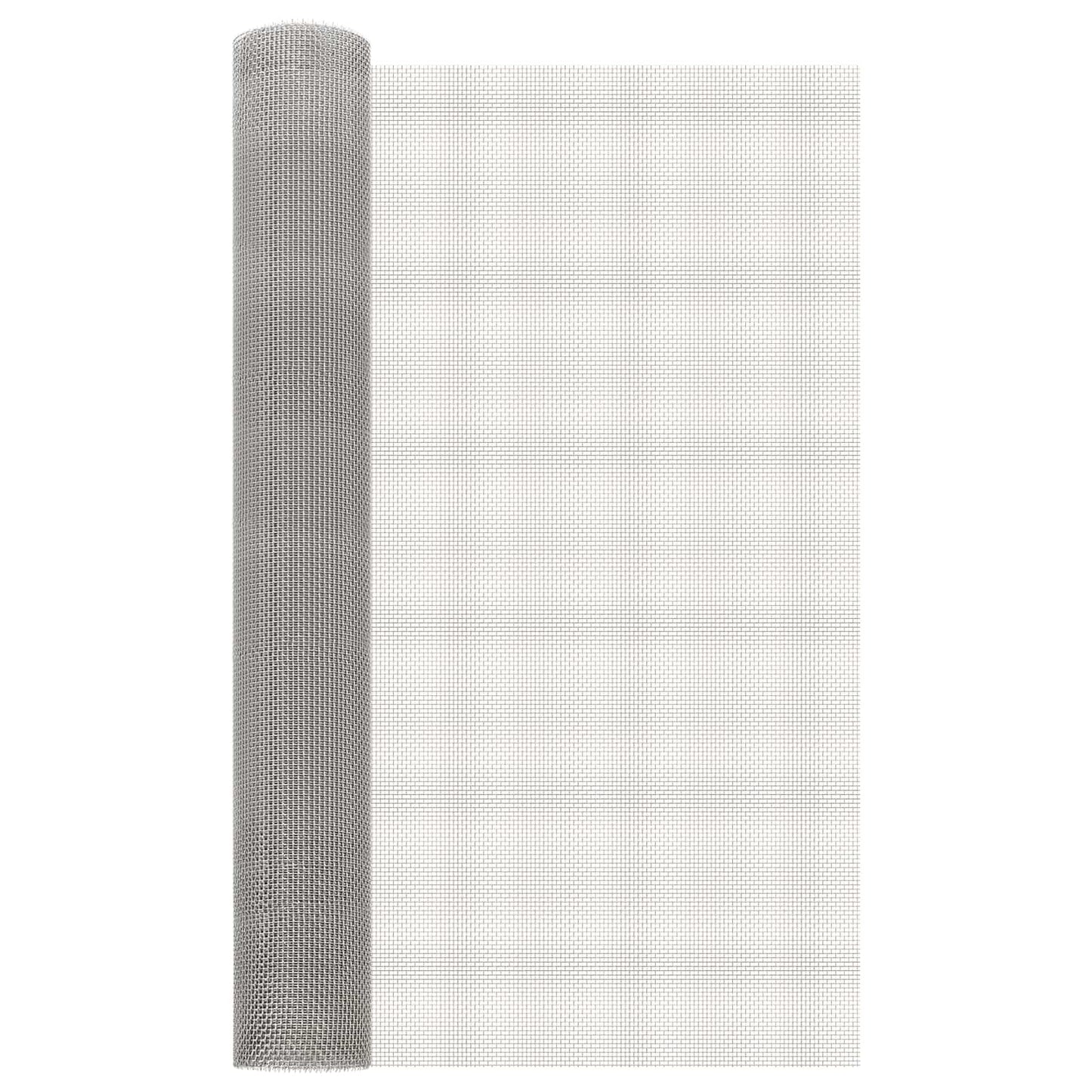 Mesh Screen 80 x 200 cm 6 Mesh Stainless Steel 201 Silver