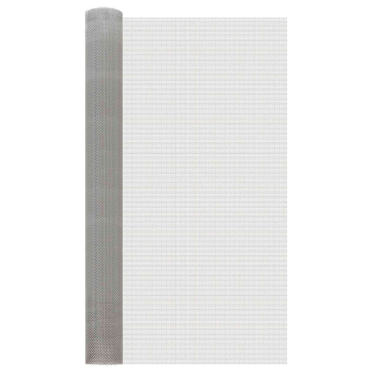 Mesh Screen 100 x 200 cm 6 Mesh Stainless Steel 201 Silver