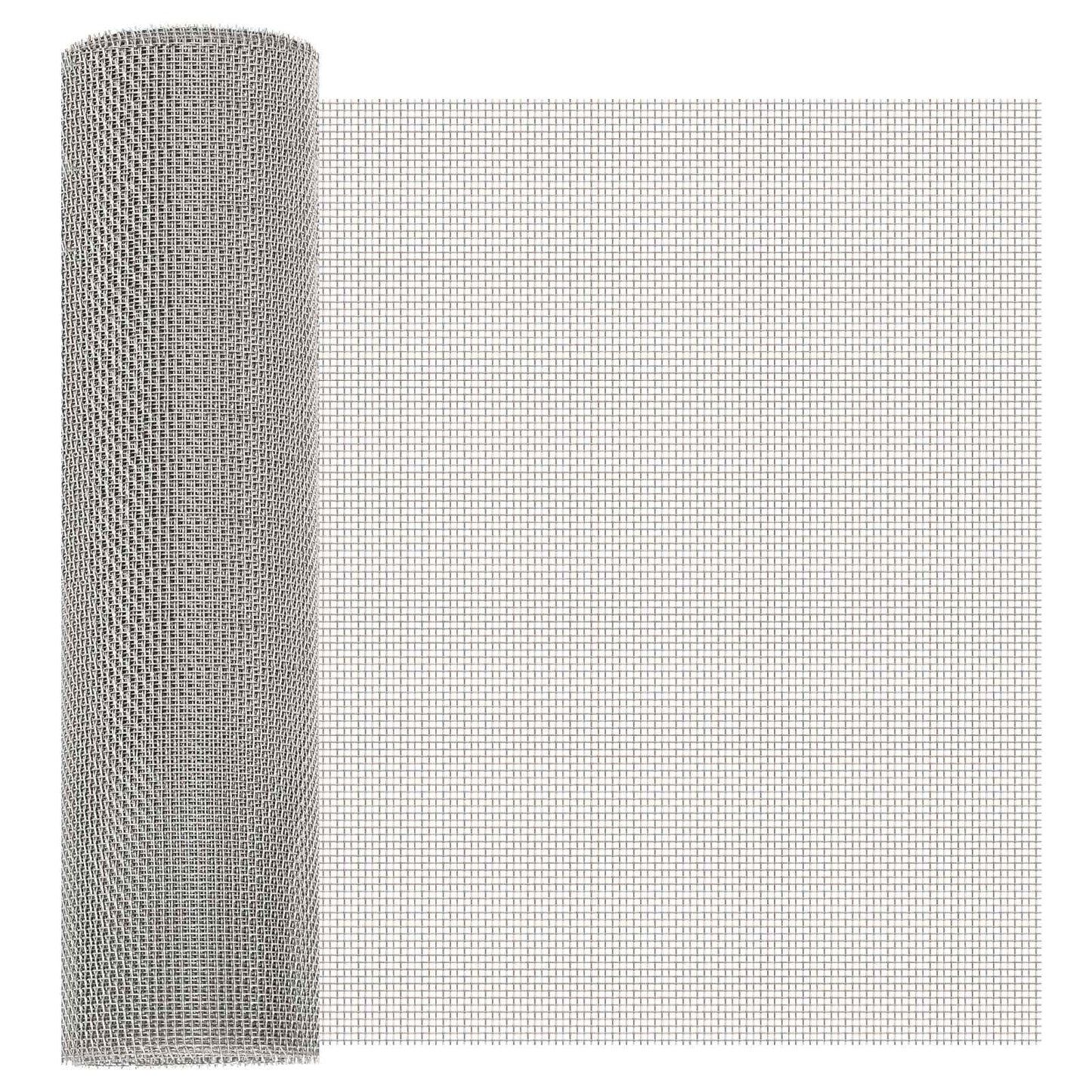 Mesh Screen 40 x 200 cm 8 Mesh Stainless Steel 201 Silver