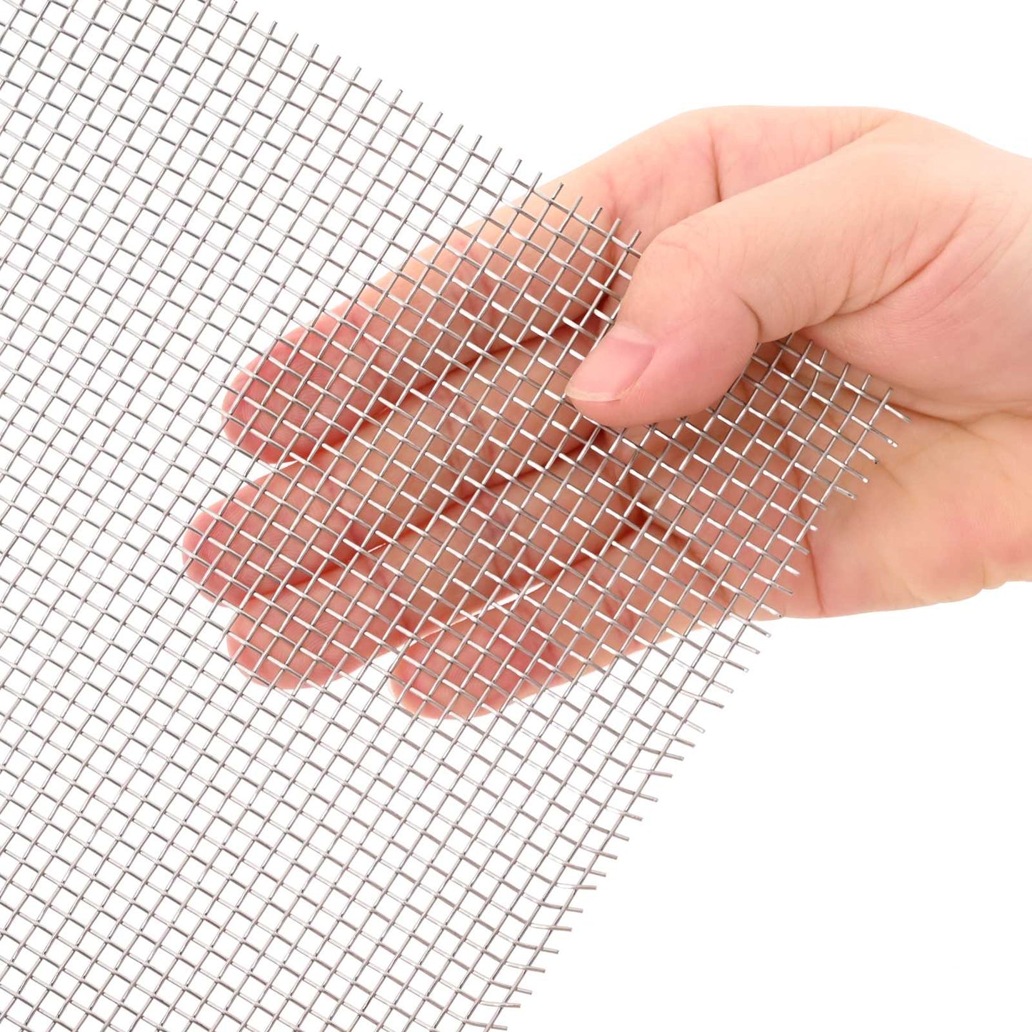 Mesh Screen 80 x 200 cm 8 Mesh Stainless Steel 201 Silver