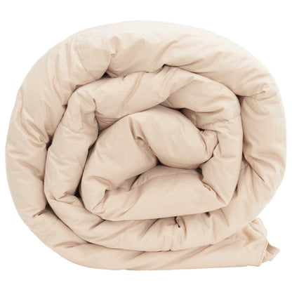 Summer Duvet Beige 135 x 220 cm 100% Natural Kapok