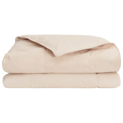 Summer Duvet Beige 155 x 220 cm 100% Natural Kapok