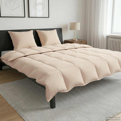 Full Year Duvet Beige 240 x 260 cm 100% Natural Kapok