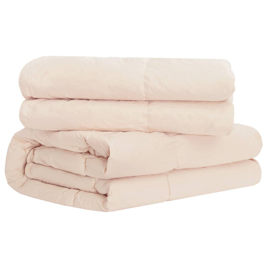 Duvet 200 x 240 cm All Seasons Kapok Fiber Beige