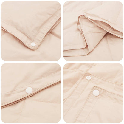 Duvet Beige 140 x 220 cm Kapok Fiber