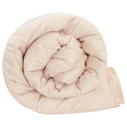 Duvet Beige 155 x 220 cm Kapok Fiber