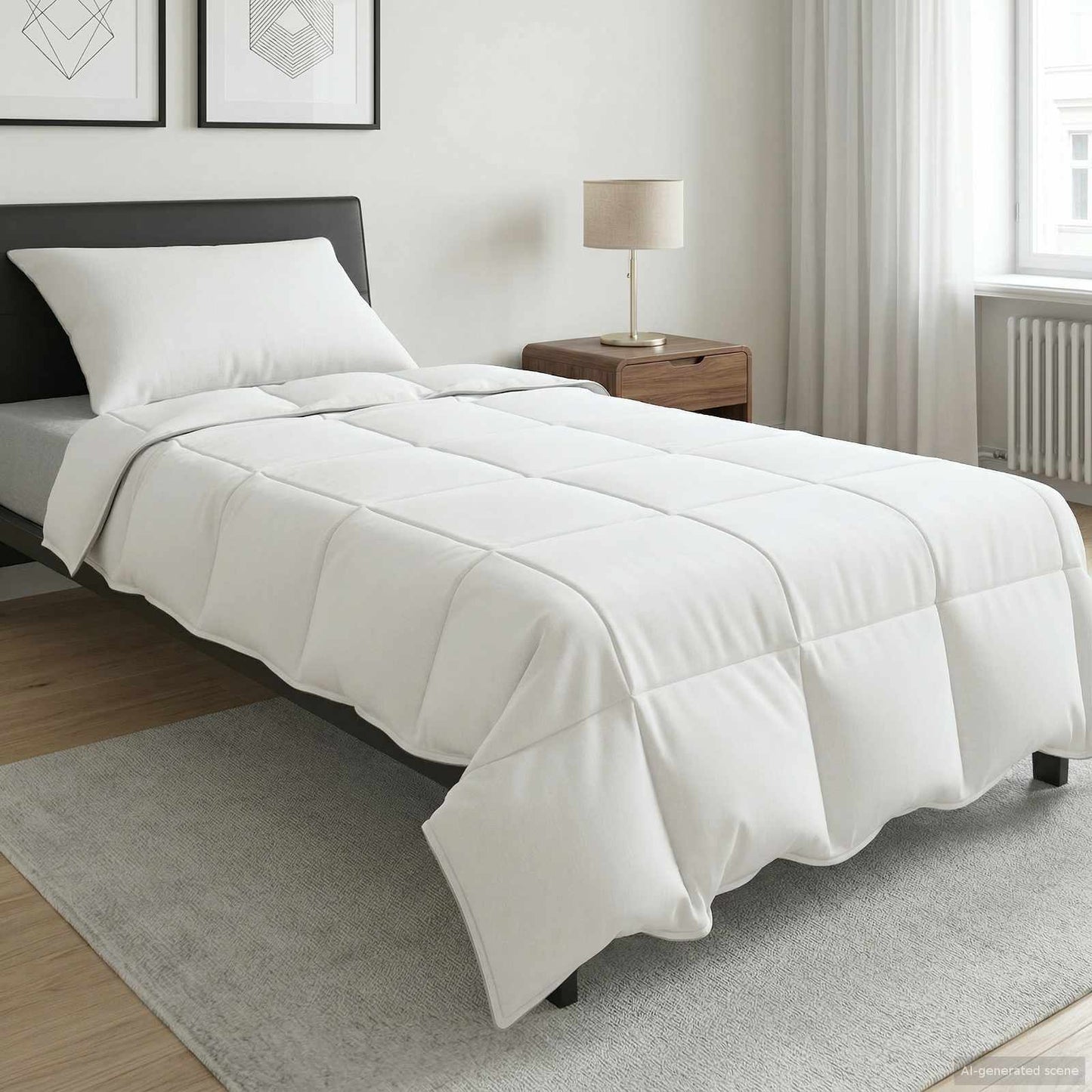 Summer Duvet White 140 x 200 cm Bamboo