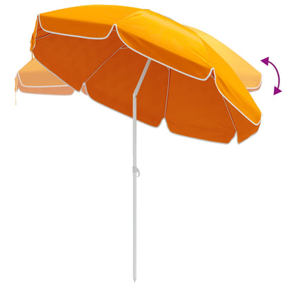 Garden Parasol 160 cm 170T Polyester Orange