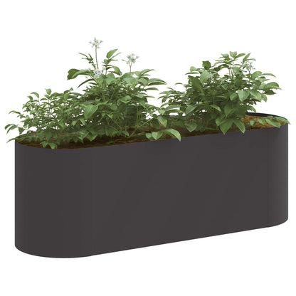 Raised Garden Bed Black 120 x 40 x 40 cm Steel