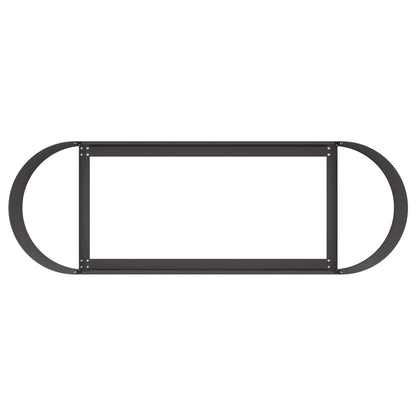 Raised Garden Bed Black 120 x 40 x 40 cm Steel