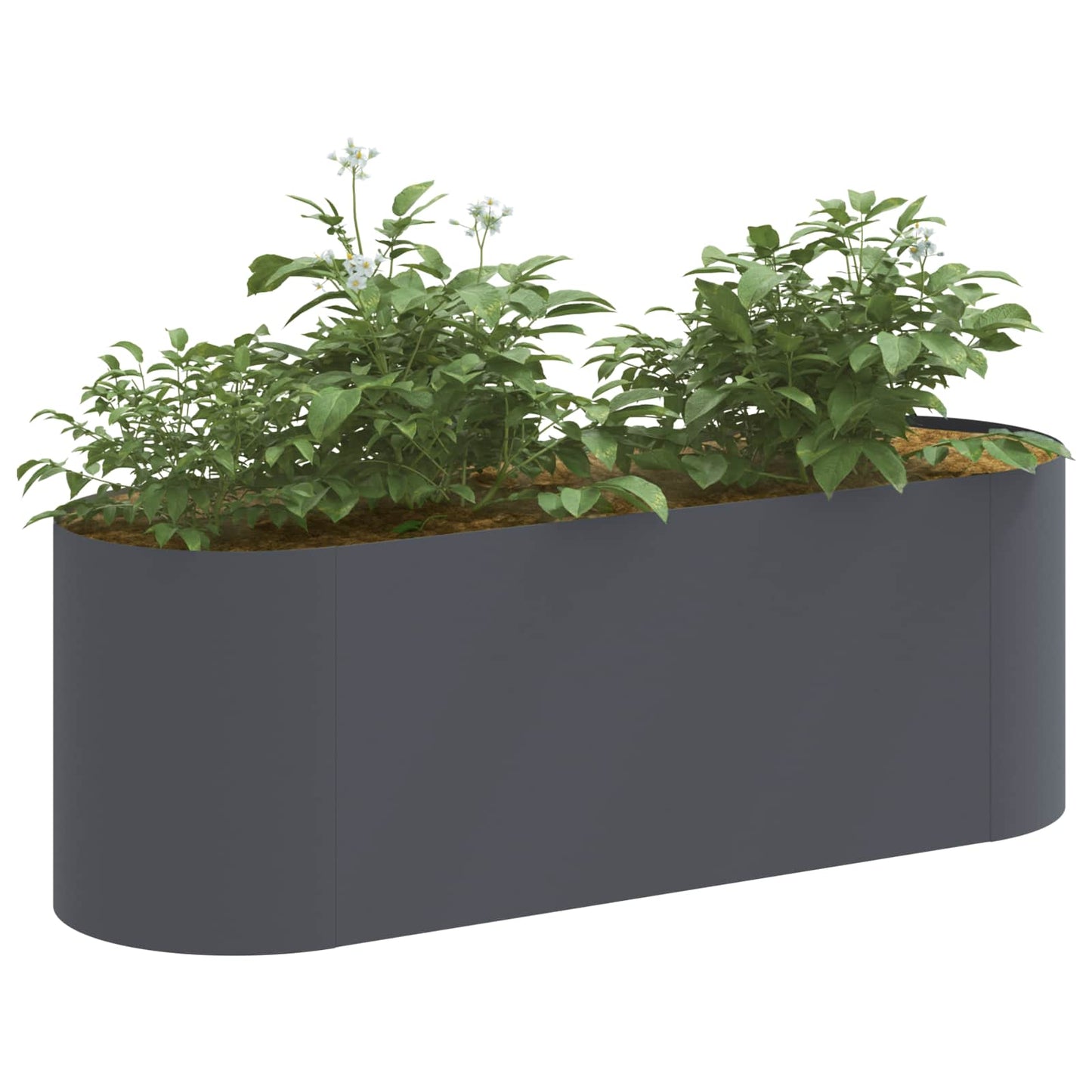 Raised Garden Bed Anthracite 120 x 40x 40 cm