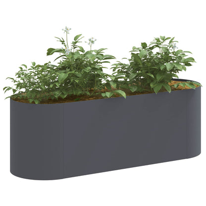 Raised Garden Bed Anthracite 120 x 40x 40 cm