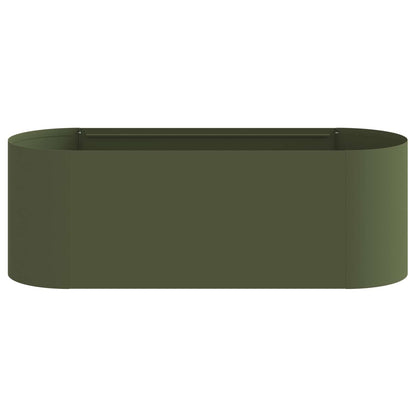Raised Garden Bed Olive Green 120 x 40x 40 cm