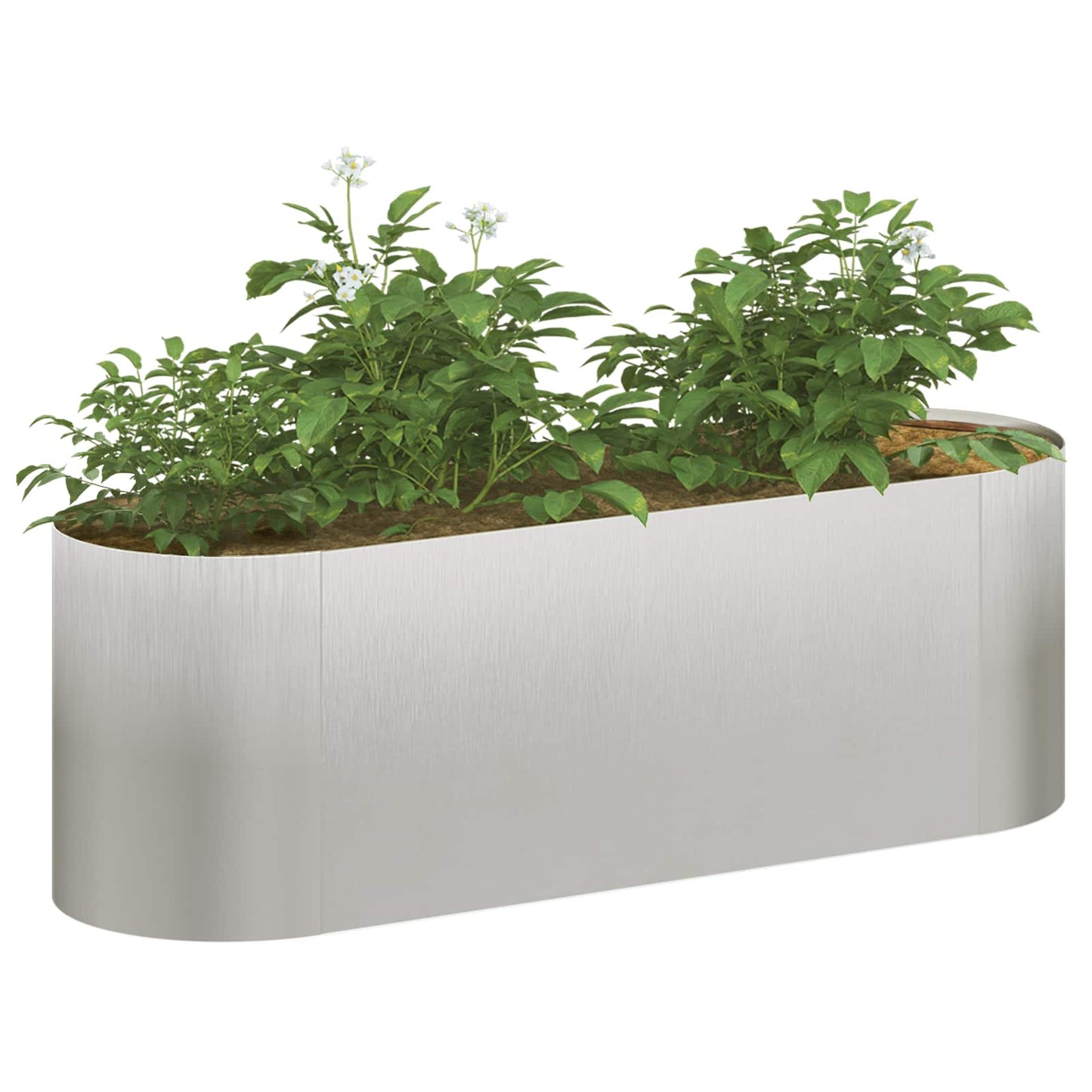 Raised Garden Bed Stainless Steel 120 x 40x 40 cm