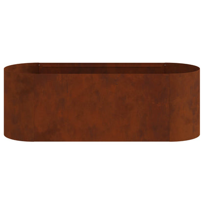 Raised Garden Bed Weathering Steel 120 x 40x 40 cm