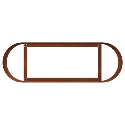 Raised Garden Bed Weathering Steel 120 x 40x 40 cm