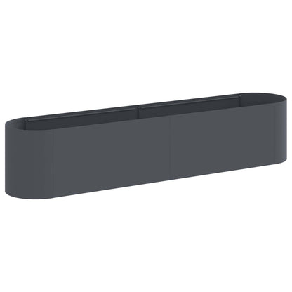 Raised Garden Bed Anthracite 200 x 40x 40 cm