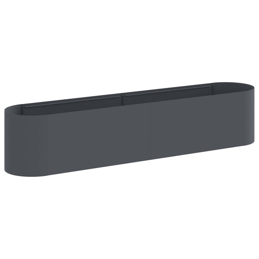 Raised Garden Bed Anthracite 200 x 40x 40 cm