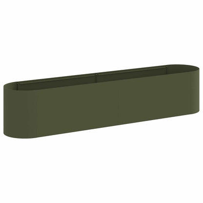 Raised Garden Bed Olive Green 200 x 40x 40 cm