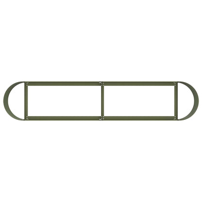 Raised Garden Bed Olive Green 200 x 40x 40 cm