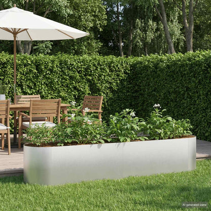 Raised Garden Bed Stainless Steel 200 x 40x 40 cm
