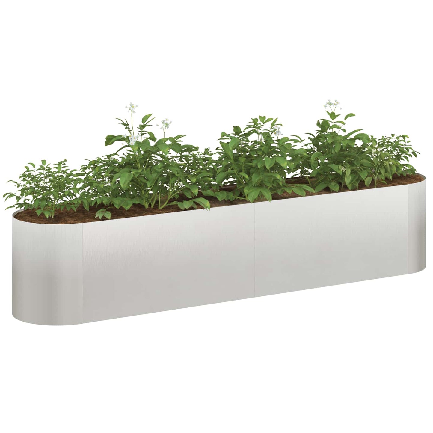 Raised Garden Bed Stainless Steel 200 x 40x 40 cm