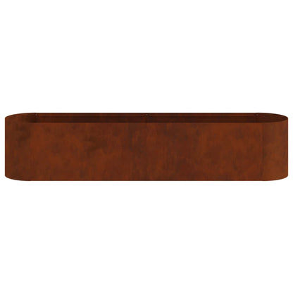 Raised Garden Bed Weathering Steel 200 x 40x 40 cm