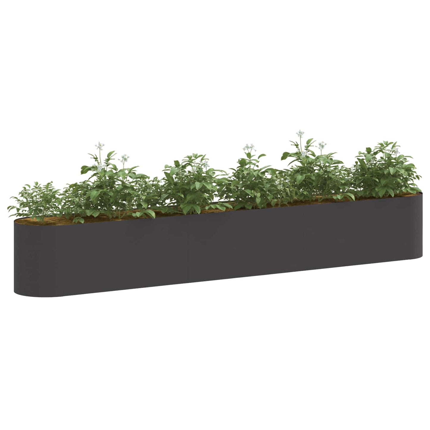 Raised Garden Bed Black 280 x 40x 40 cm
