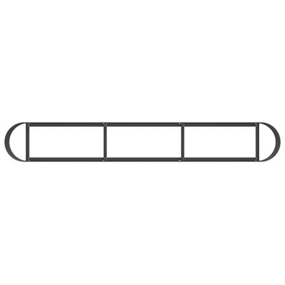 Raised Garden Bed Black 280 x 40x 40 cm