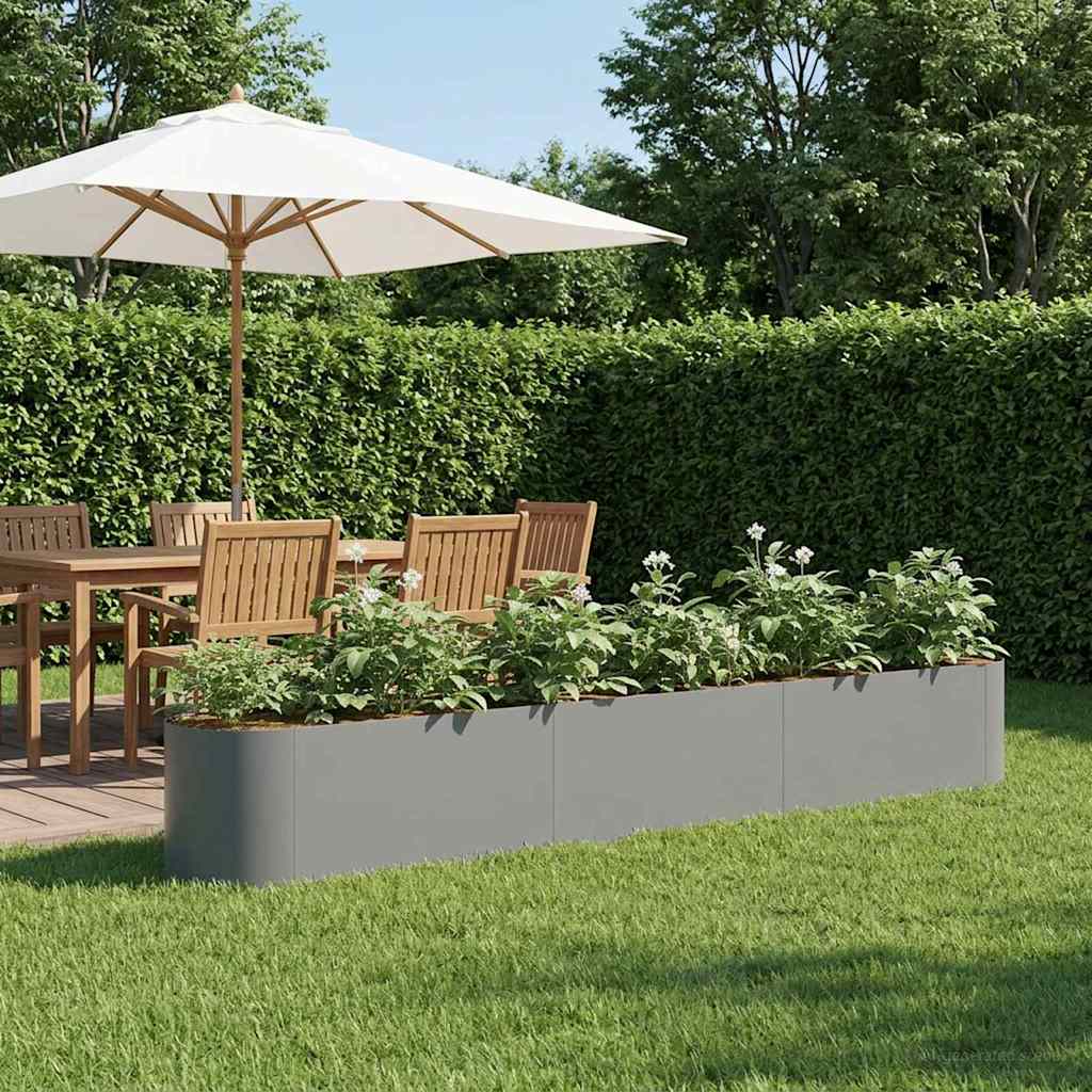 Raised Garden Bed Anthracite 280 x 40x 40 cm