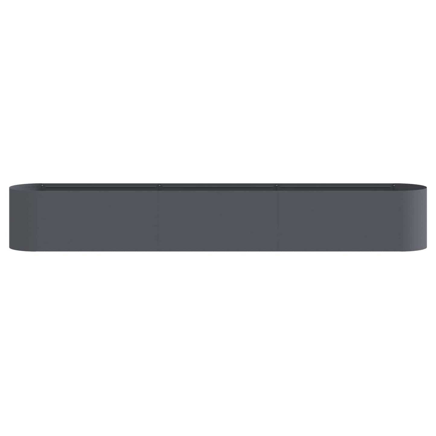 Raised Garden Bed Anthracite 280 x 40x 40 cm