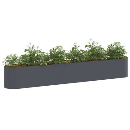 Raised Garden Bed Anthracite 280 x 40x 40 cm