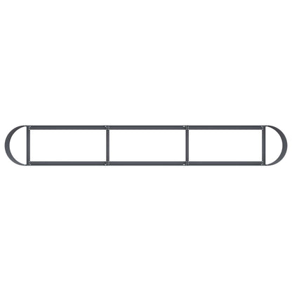 Raised Garden Bed Anthracite 280 x 40x 40 cm