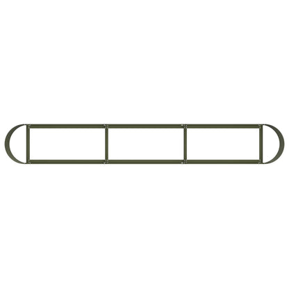 Raised Garden Bed Olive Green 280 x 40x 40 cm