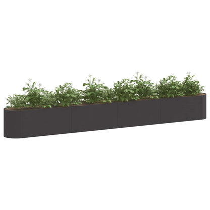 Raised Garden Bed Black 360 x 40x 40 cm