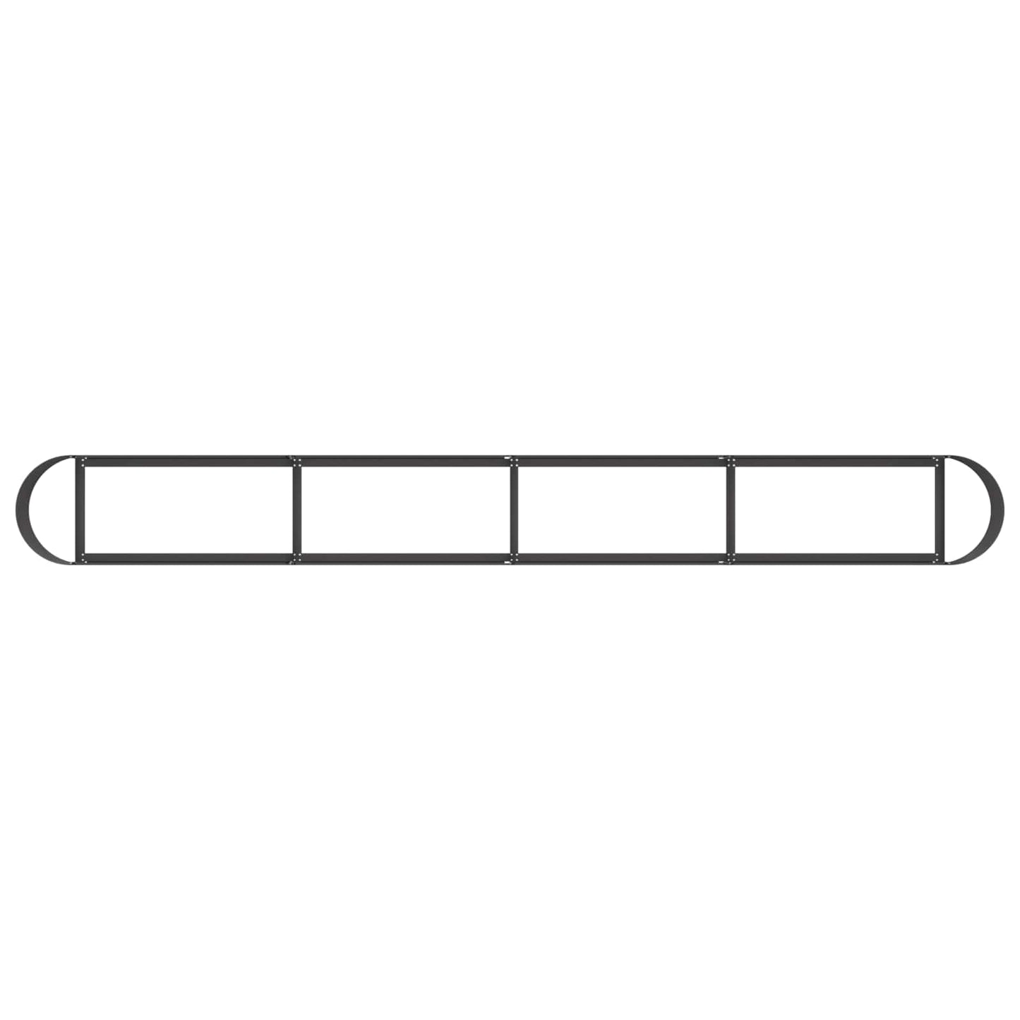 Raised Garden Bed Black 360 x 40x 40 cm