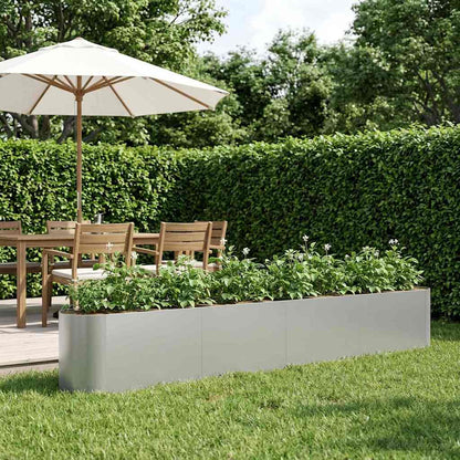 Raised Garden Bed Galvanised Steel 360 x 40x 40 cm
