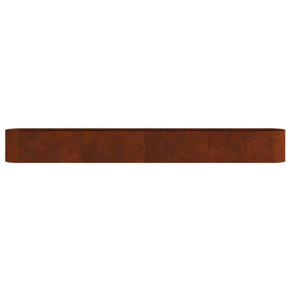 Raised Garden Bed Weathering Steel 360 x 40x 40 cm