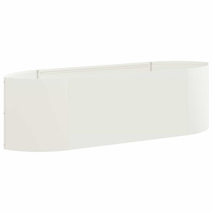 Raised Garden Bed White 140 x 40x 40 cm Steel