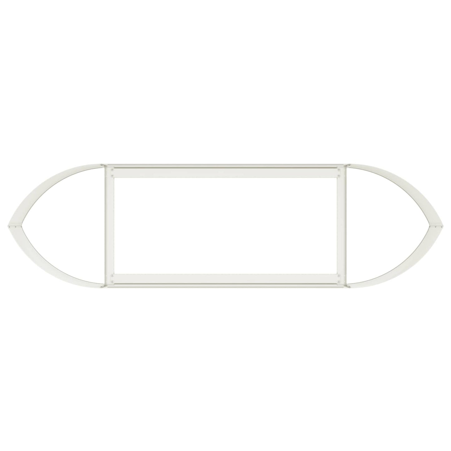 Raised Garden Bed White 140 x 40x 40 cm Steel