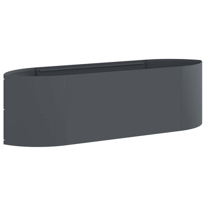 Raised Garden Bed Anthracite 140 x 40x 40 cm Steel