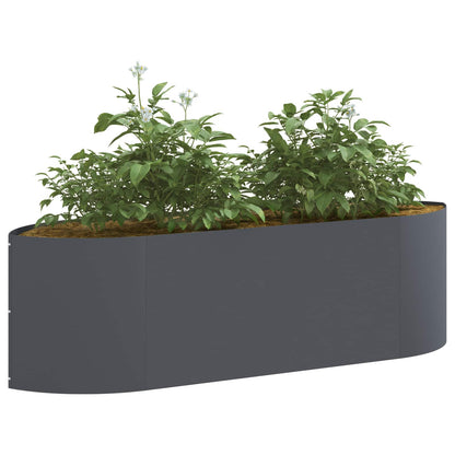 Raised Garden Bed Anthracite 140 x 40x 40 cm Steel