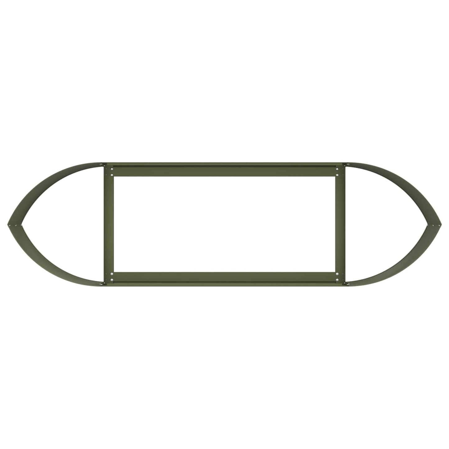 Raised Garden Bed Olive Green 140 x 40x 40 cm Steel