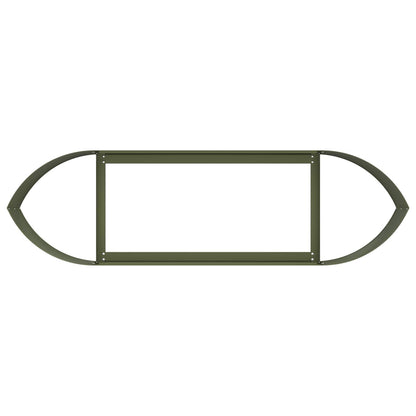 Raised Garden Bed Olive Green 140 x 40x 40 cm Steel