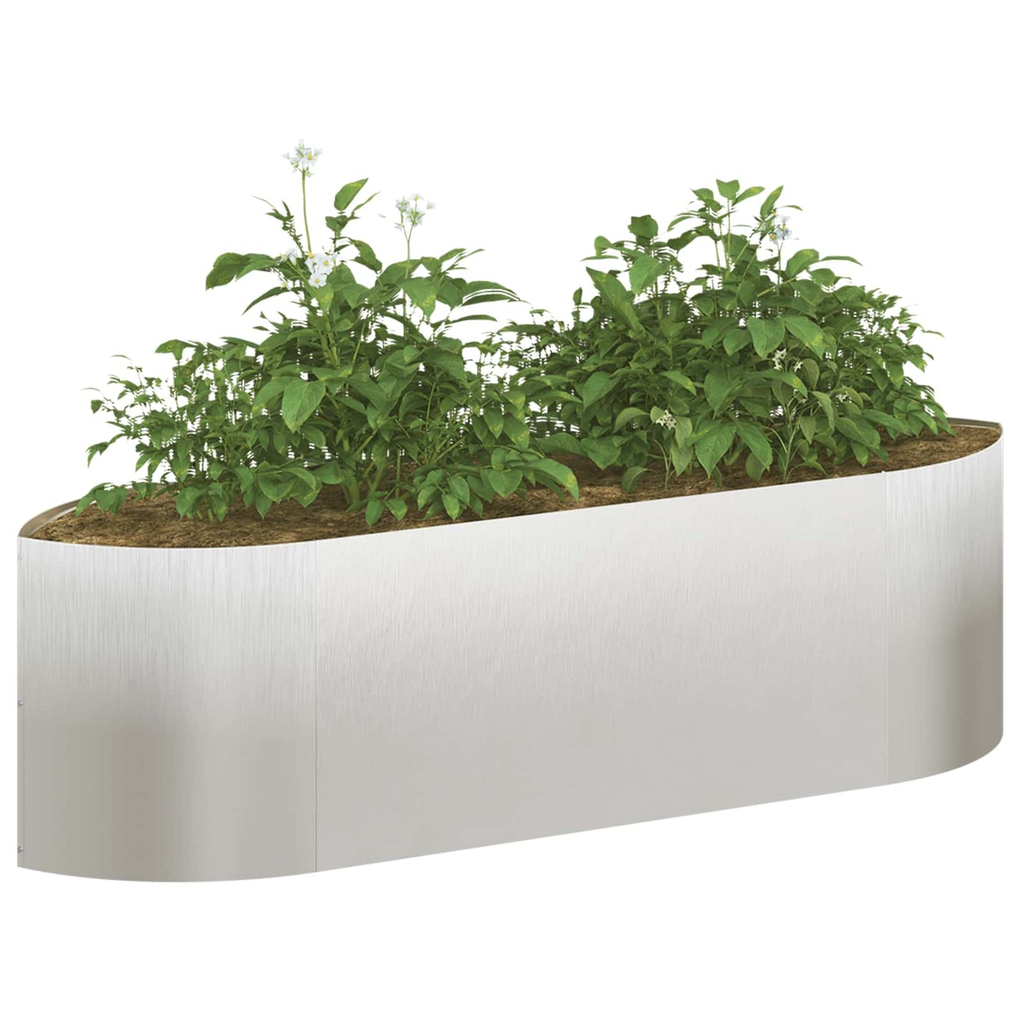 Raised Garden Bed Stainless Steel 140 x 40x 40 cm Steel